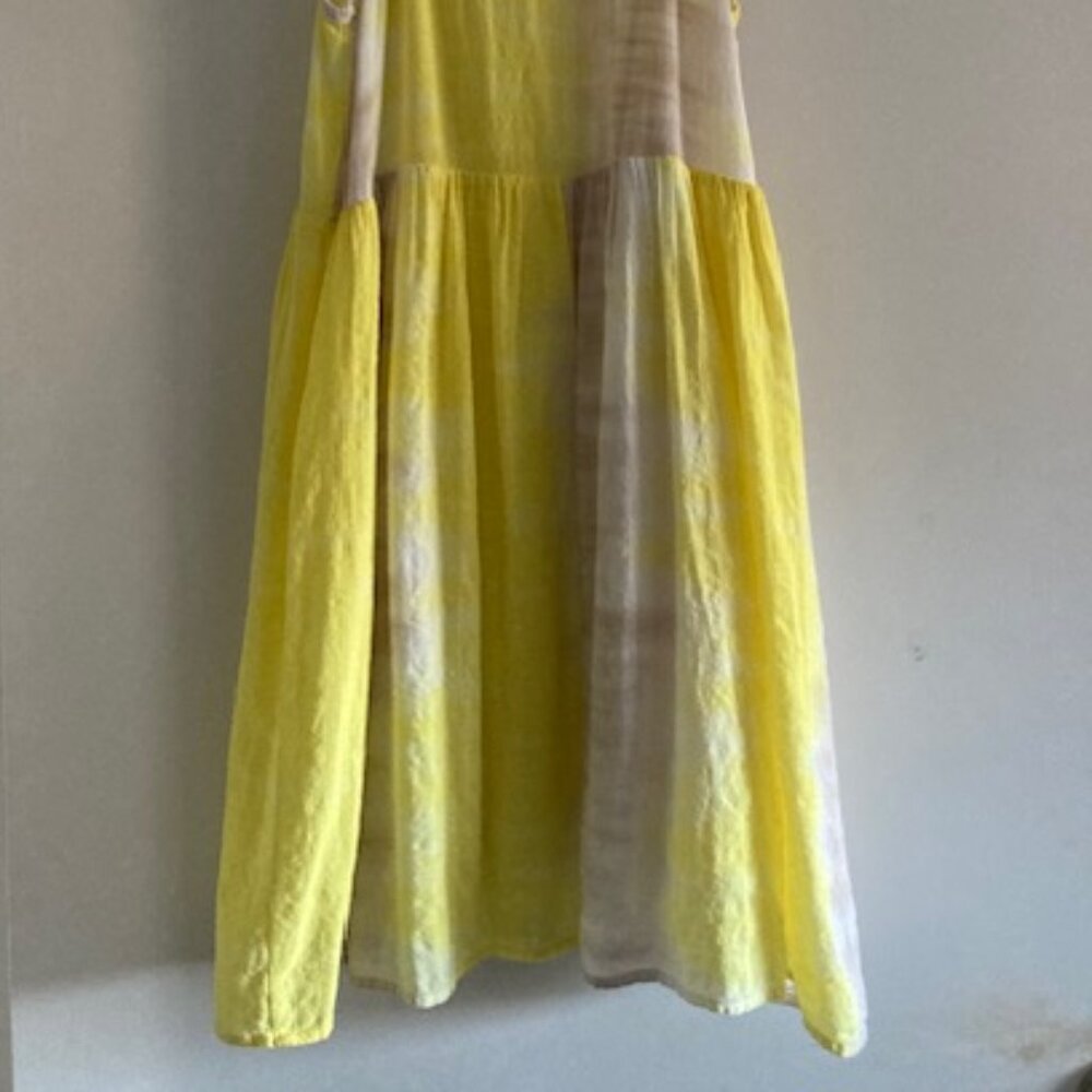 MAHINA HAWAII MADE IN LOVELY DRESS LIGHT SLEEVELESS RESORT WEDDING BEACH LUAU SM - Picture 7 of 11
